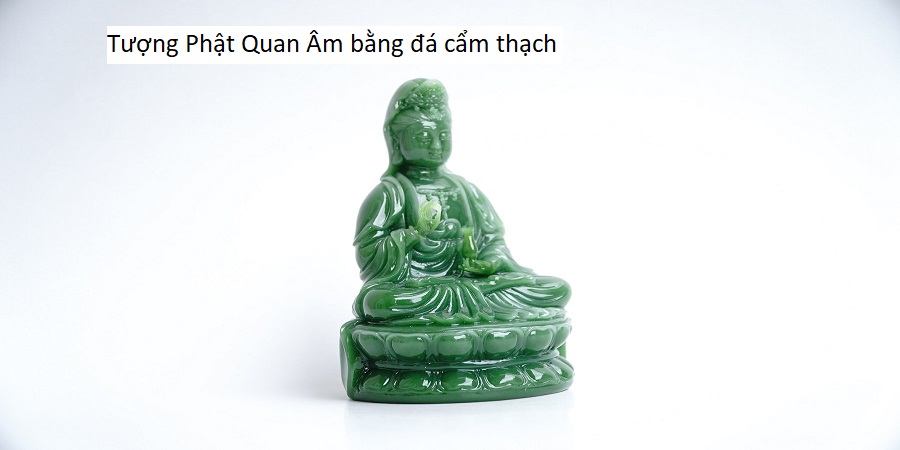 Tượng Phật Quan Âm bằng đá cẩm thạch